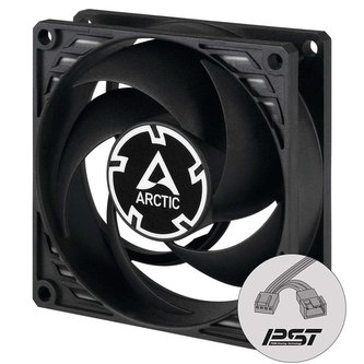ARCTIC ventilátor P8 PWM PST 80 x 80 x 25mm, černý ARCTIC ventilátor P8 PWM PST 80 x 80 x 25mm, černý