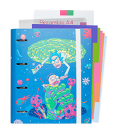 Kroužkový pořadač Rick And Morty: Virový útok se složkami (26 x 32 cm)