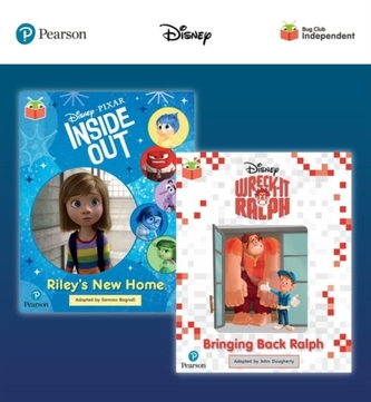 Pearson Bug Club Disney Year 2 Pack D, including Purple and White book band readers; Inside Out: Riley's New Home, Wreck