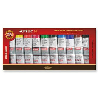 Koh-i-noor súprava akrylových farieb 10 x 40 ml
