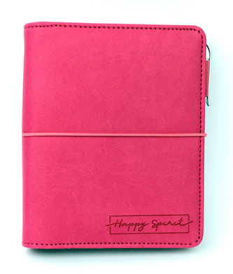 Diář UNI: Růžový/kroužkový S s vyměnitelným kalendáriem 2020