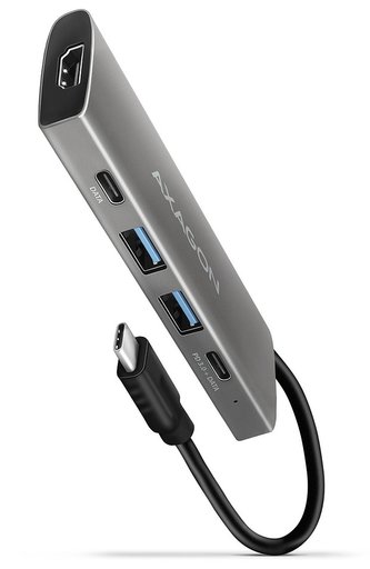 AXAGON hub USB-C / HMC-5G2 / USB 3.2 Gen2 / 2x USB-C / 2X USB-A / 1x HDMI / 60W PD / 0,1m