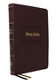 KJV, Large Print Center-Column Reference Bible, Leathersoft, Brown, Red Letter, Thumb Indexed, Comfort Print