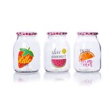 SKLENICE NA ZAVAŘOVÁNÍ &quot;OVOCE&quot; 800ML S VÍČKEM