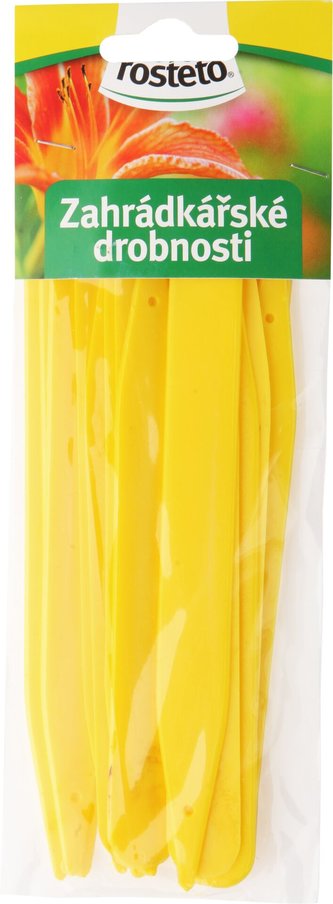 Menovka zapich Rosteto L 6 žltá 15x1,7 cm (sada 15ks) rovná