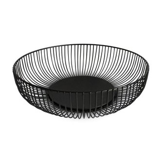MÍSA NA OVOCE DRÁTĚNA ČERNÁ 28X15,5X7,5CM
