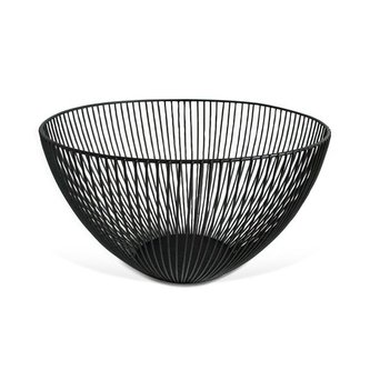 MÍSA NA OVOCE DRÁTĚNA ČERNÁ 25X9,5X14,5CM