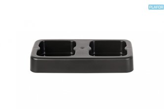 Základna pro koše na tříděný odpad Fit Bin 2 x 20 l, černá