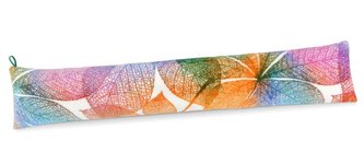 LIN - těsnicí válec - duhové listy - zelená, modrá, oranžová, růžová - 15x85cm