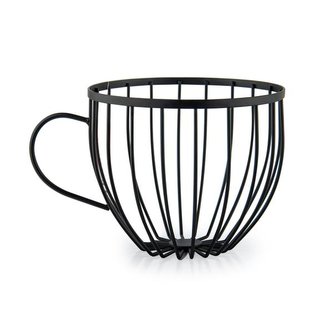 MÍSA NA OVOCE DRÁTĚNA ČERNÁ 20X15X12,5CM