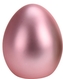 Keramické vajíčko metalické růžové 11x8,6 cm