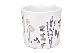 Keramický květináč Wildflowers B