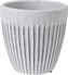 Keramický květináč bílý žebrovaný 11,5x11,5 cm