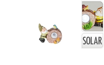 Solární trpaslík na zahradu 9,5x13,5x7,5 cm zelený