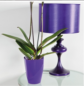 Květináč na orchideje fialový 13x9x9 cm
