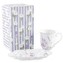 HOME ELEMENTS Hrnek 360 ml, s podtáckem, Levandule