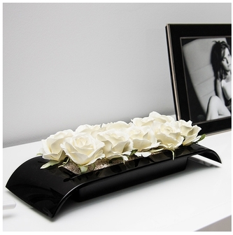 Ikebana černá 4,7x8x24 cm