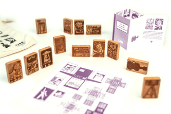 DWOOD Restaurace s tanečním sálem 13 dílů - doplněk k dřevěné stavebnici s příběhem - v pytlíku