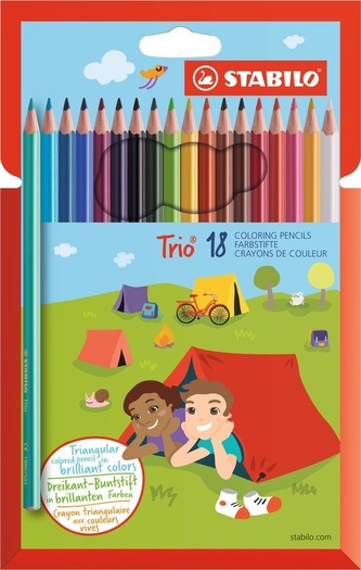 STABILO Trio 18 ks Pouzdro
