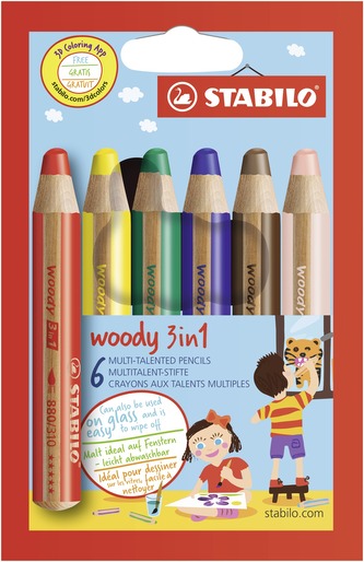 STABILO woody 3 in 1 6 ks Puzdro