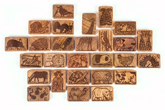 DWOOD Zvířata 27 dílů - doplněk k dřevěné stavebnici s příběhem