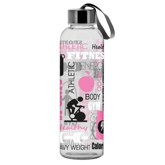 Láhev sportovní sklo  500ml  ROSA