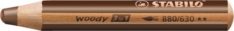STABILO woody 3 in 1 hnědá