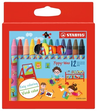 STABILO Yippy Wax  Voskovky,12 ks pouzdro