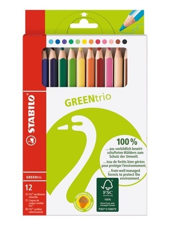 STABILO GREENtrio 12 ks Puzdro