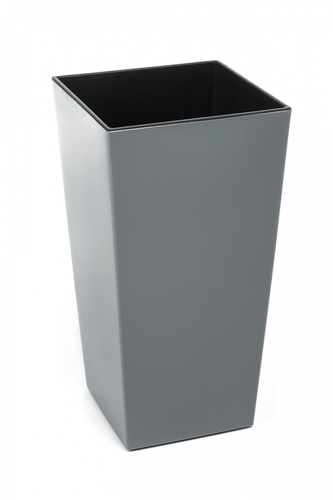 Plastový květináč Finezia 300x300 mm, šedý
