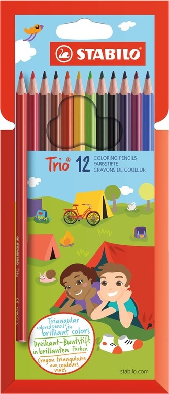 STABILO Trio 12 ks Pouzdro