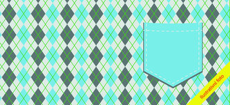 Obálka na peniaze Modré károvanie