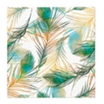Serwetki Kompozycja z piór 33x33cm 20szt