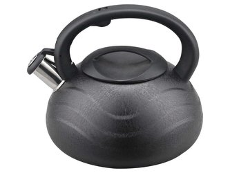 Konvice čajník nerez/lak 3L  WAVE černá, indukce