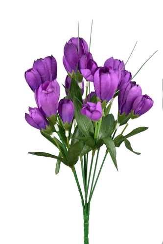 Umělá kytice krokus fialová 34 cm