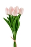 Kytice 7 tulipánů 34,5 cm, lososová