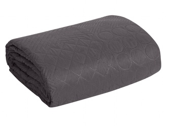 Přehoz na sedačku - pohovku - postel BONITA grafitová 200x220 cm Mybesthome