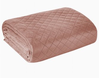 Přehoz na sedačku - pohovku - postel LOISA I. růžová 200x220 cm Mybesthome