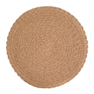 Prostírání kulaté ALEX béžová O 38 cm Mybesthome