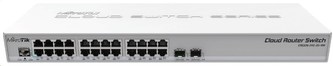 MikroTik Cloud Router Switch CRS326-24G-2S+RM, 800MHz CPU,512MB RAM, 24xLAN, 2xSFP+ slot, vč. L5