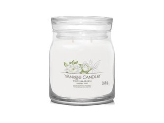 YANKEE CANDLE White Gardenia svíčka 368g / 2 knoty (Signature střední)