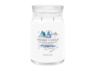 YANKEE CANDLE Snow Globe Wonderland svíčka 567g / 5 knotů (Signature velký)
