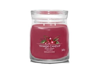 YANKEE CANDLE Black Cherry svíčka 368g / 2 knoty (Signature střední)