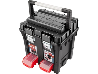 EXTOL PREMIUM kufr na nářadí HD, 450x350x450mm, AL rukojeť, kov.přezky