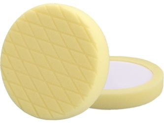 EXTOL PREMIUM kotouč leštící pěnový, diamantový vzor, T80, žlutý, ⌀180x35mm, zapuštěný suchý zip ⌀150mm