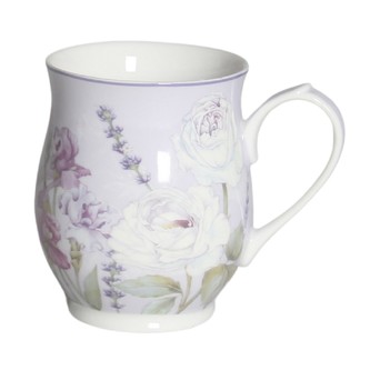 HOME ELEMENTS Hrnek 350 ml, Levandule