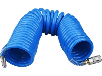 EXTOL PREMIUM hadice vzduchová spirálová PU s mosaznými rychlospojkami, 1/4", vnitřní ⌀8mm, L 8m