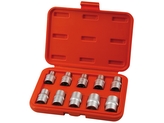 EXTOL PREMIUM hlavice nástrčné vnitřní TORX, sada 10ks, 1/2", CrV/S2