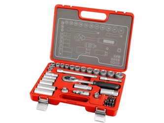 EXTOL PREMIUM hlavice nástrčné, sada 39ks, 3/8"