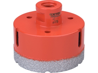EXTOL PREMIUM korunka vykružovací diamantová, O 75mm, závit M14